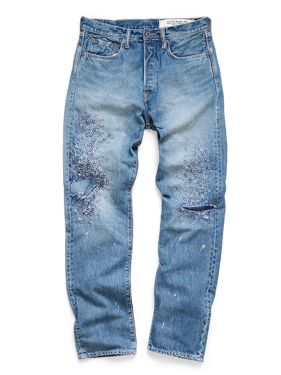 Kapital 14oz Denim 5P MONKEY CISCO (3 Year Fade) - Indigo – Totem