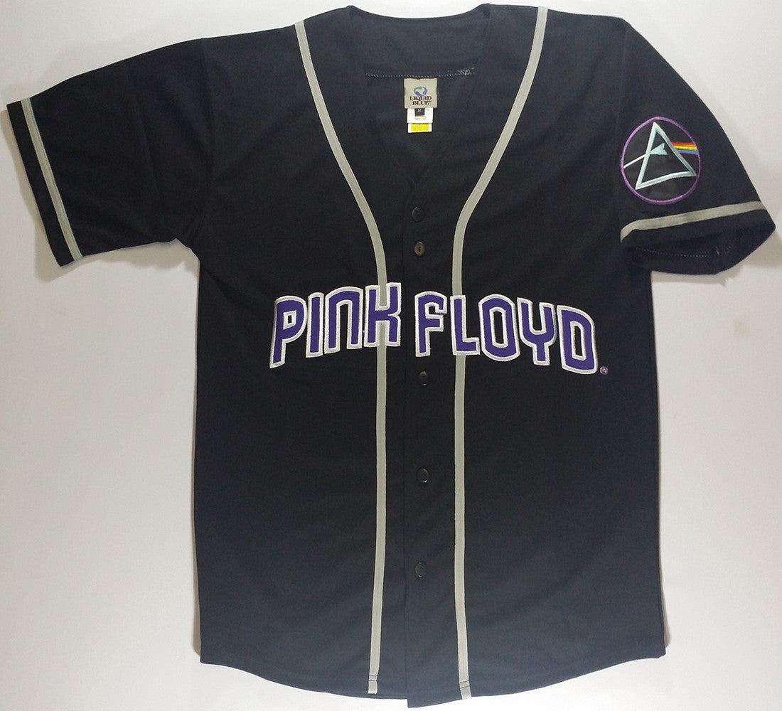 pink and blue baseball jersey