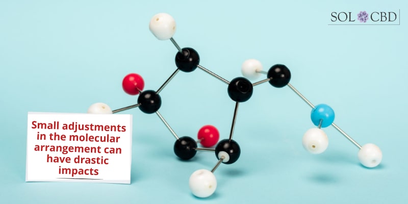 The two versions of THC, Delta-8 and Delta-9, contain the double bond that is thought to produce psychoactivity.