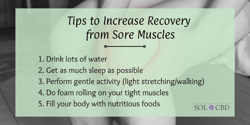 Tips to Increase Recovery from Sore Muscles.