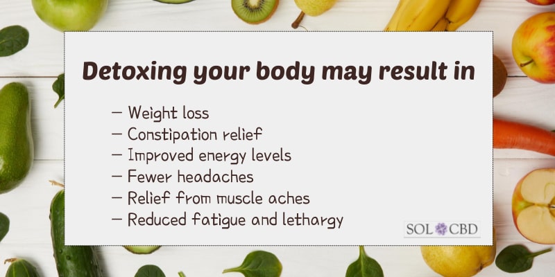 Removing toxins from the body can result in weight loss.
