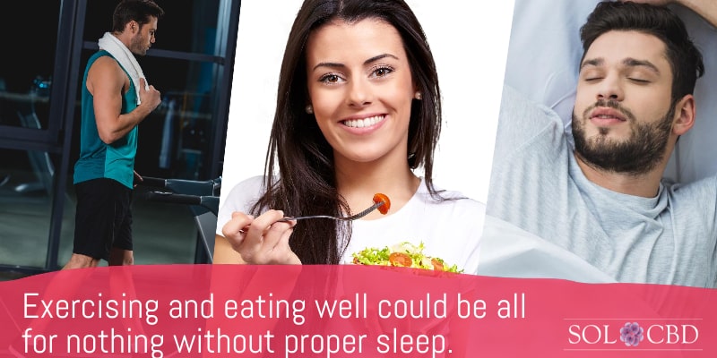 Exercising and eating well could be all for nothing without a healthy sleep-cycle.