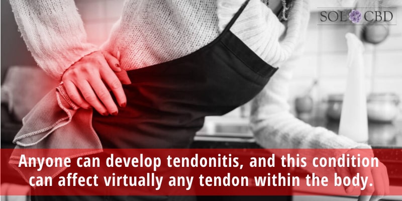Anyone can develop tendonitis, and this condition can affect virtually any tendon within the body.
