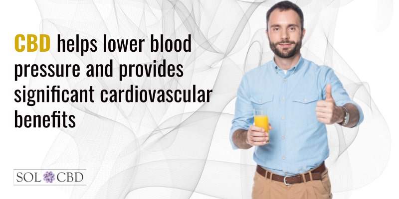 CBD helps lower blood pressure and provides significant cardiovascular benefits.