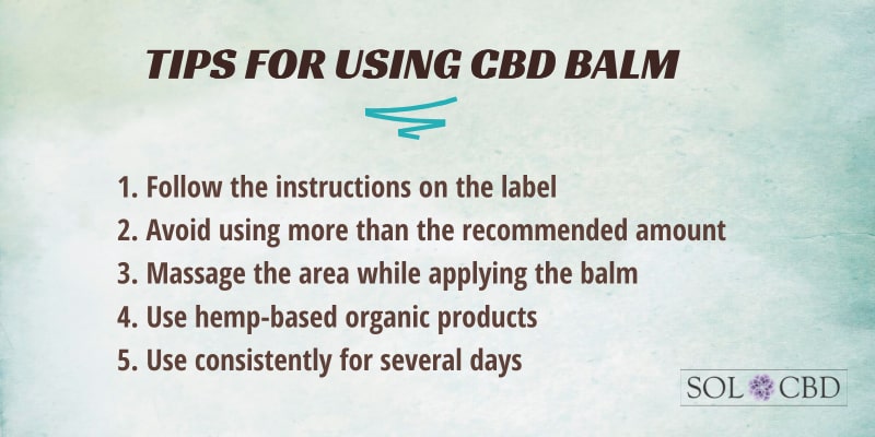 Tips for Using CBD Balm