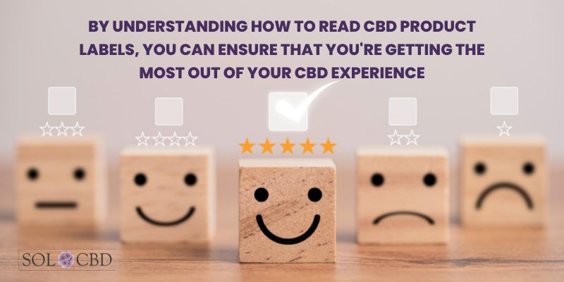 Reading and understanding CBD product labels is crucial for consumers to make informed decisions about their purchases.