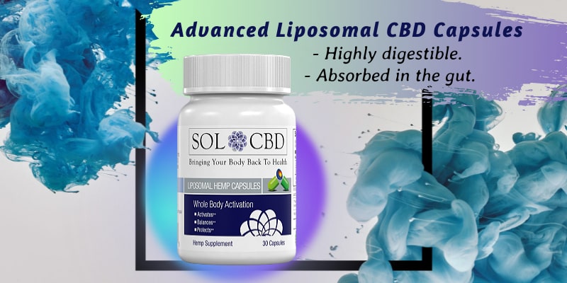 Advanced Liposomal CBD Capsules. Highly digestible. Absorbed in the gut.