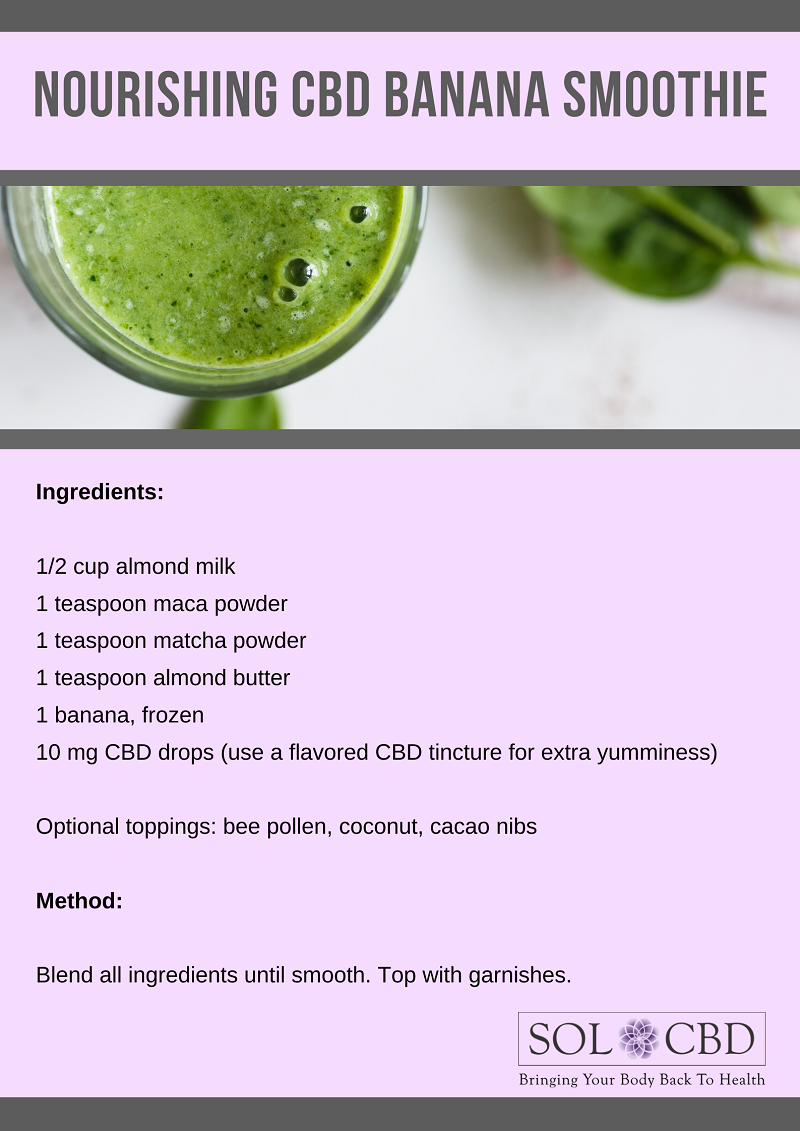 Nourishing CBD Banana Smoothie Recipe