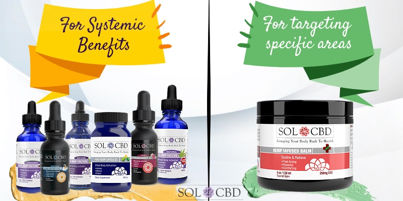 While CBD tinctures and oils can provide systemic benefits, you can also target specific areas using CBD balm. 