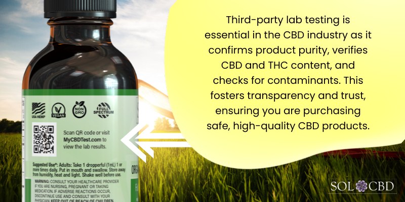Third-party lab testing is a crucial aspect of ensuring the quality of CBD products.