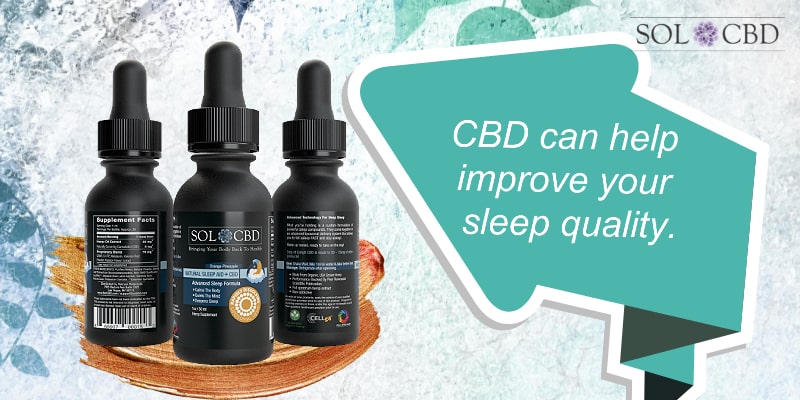 CBD can help improve your sleep quality.