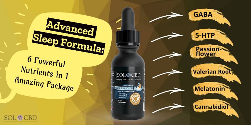 Advanced Sleep Formula with CBD: 6 Powerful Nutrients in 1 Amazing Package
