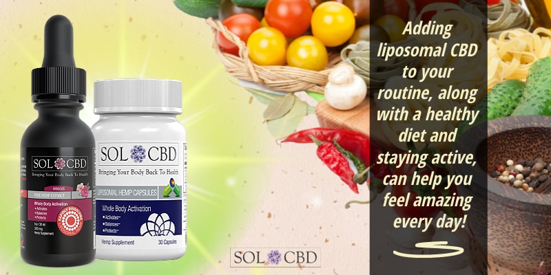 Adding liposomal CBD to your routine, along with a healthy diet and staying active, can help you feel amazing every day!