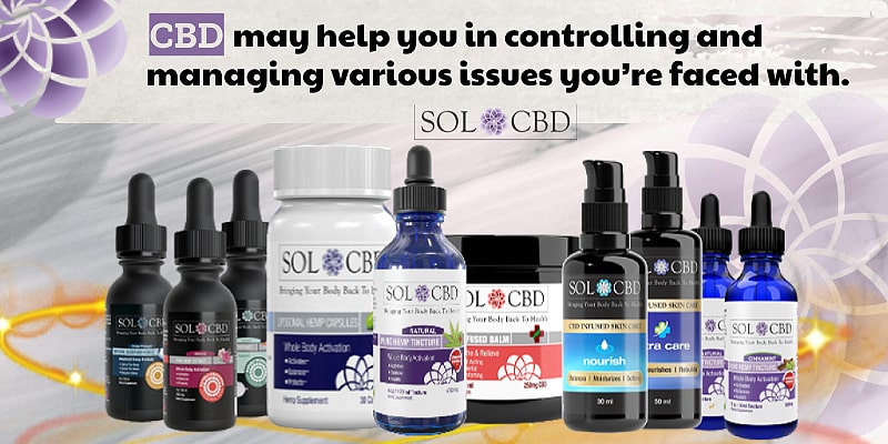 CBD may help you in controlling and managing various issues you’re faced with.
