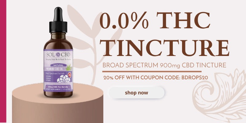 CBD Tincture – Natural (0.0% THC)