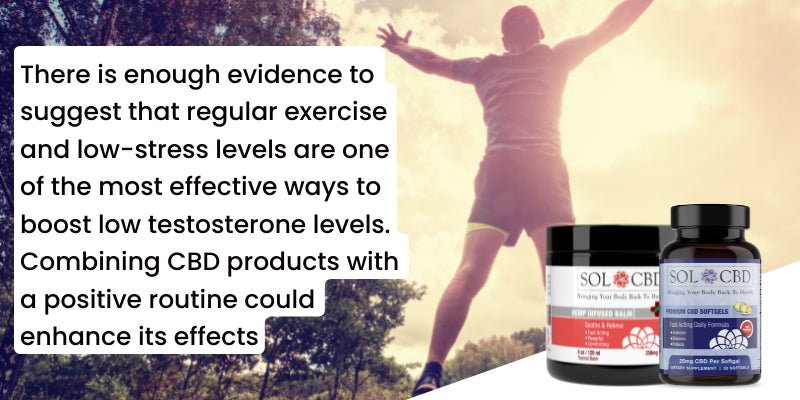 Combining CBD and exercise for optimal testosterone production
