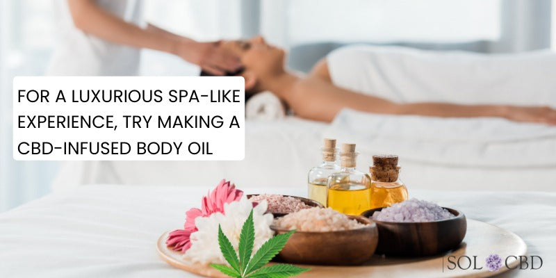 CBD-infused body oil