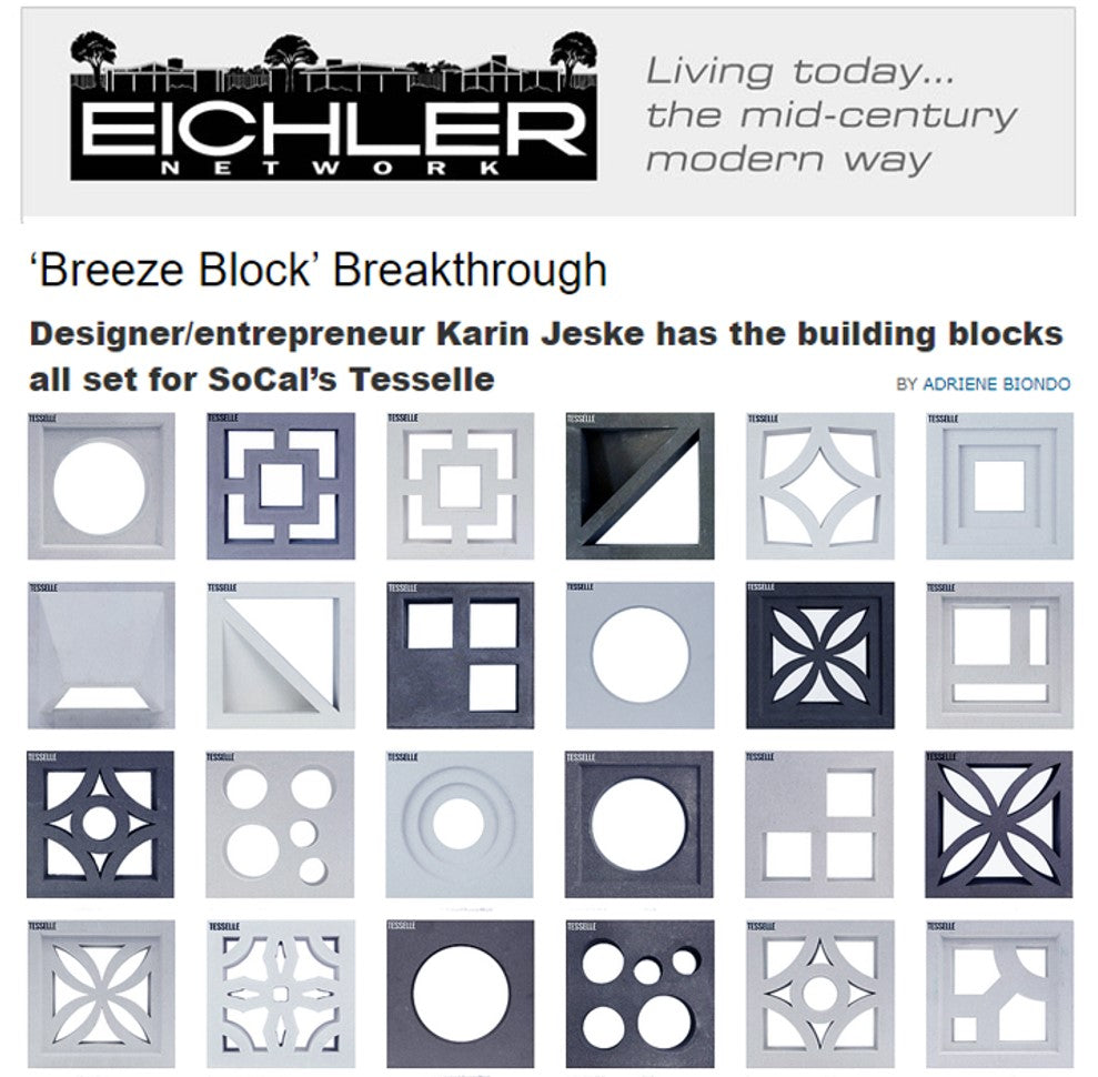 ‘Breeze Block’ Breakthrough Designer/entrepreneur Karin Jeske has the building blocks all set for SoCal’s Tesselle