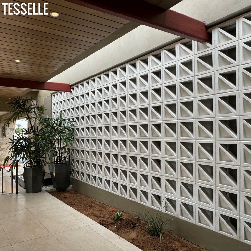 Unveiling the Tesselle Incline White Breeze Block Installation at Desert Horizons