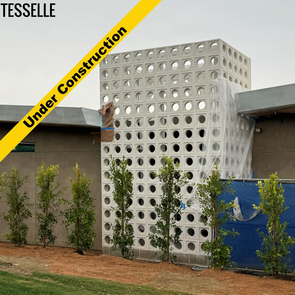 Unveiling the Tesselle Large Orb White Breeze Block Installation at Desert Horizons