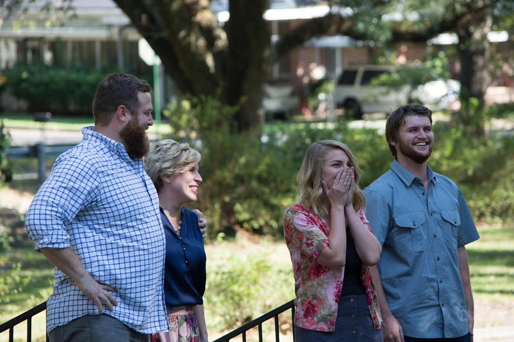 Ben and Erin Napier with Mackenzie and Jim Hurt