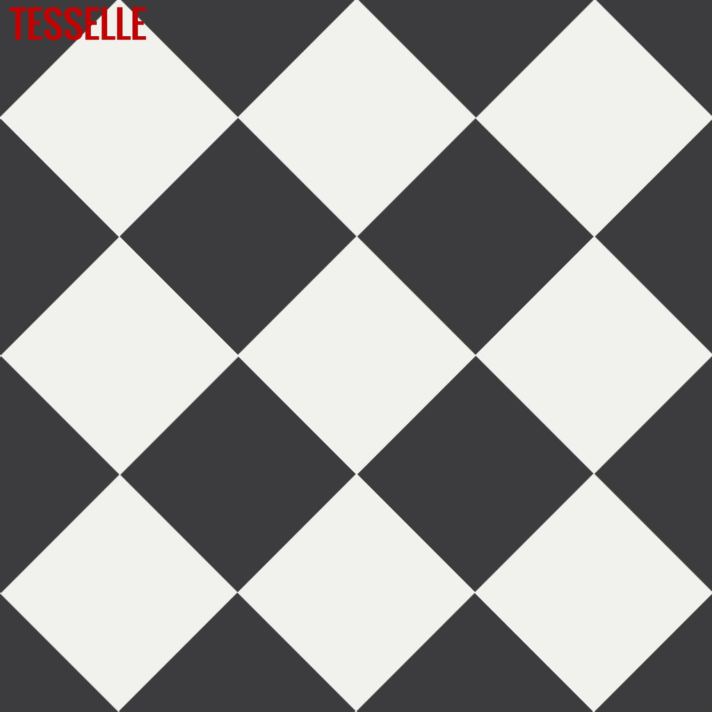 white checkerboard