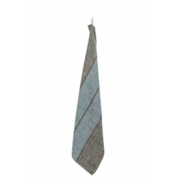 Stone Washed Linen Dish Towel / Blue-Forest