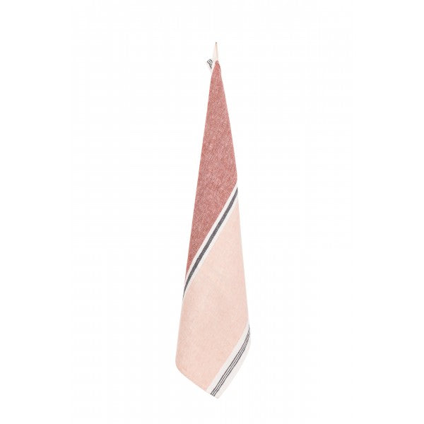 Stone Washed Linen Dish Towel / Blush