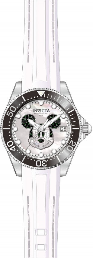 Invicta Women's 22753 Disney Automatic 3 Hand White, Black Dial Watch