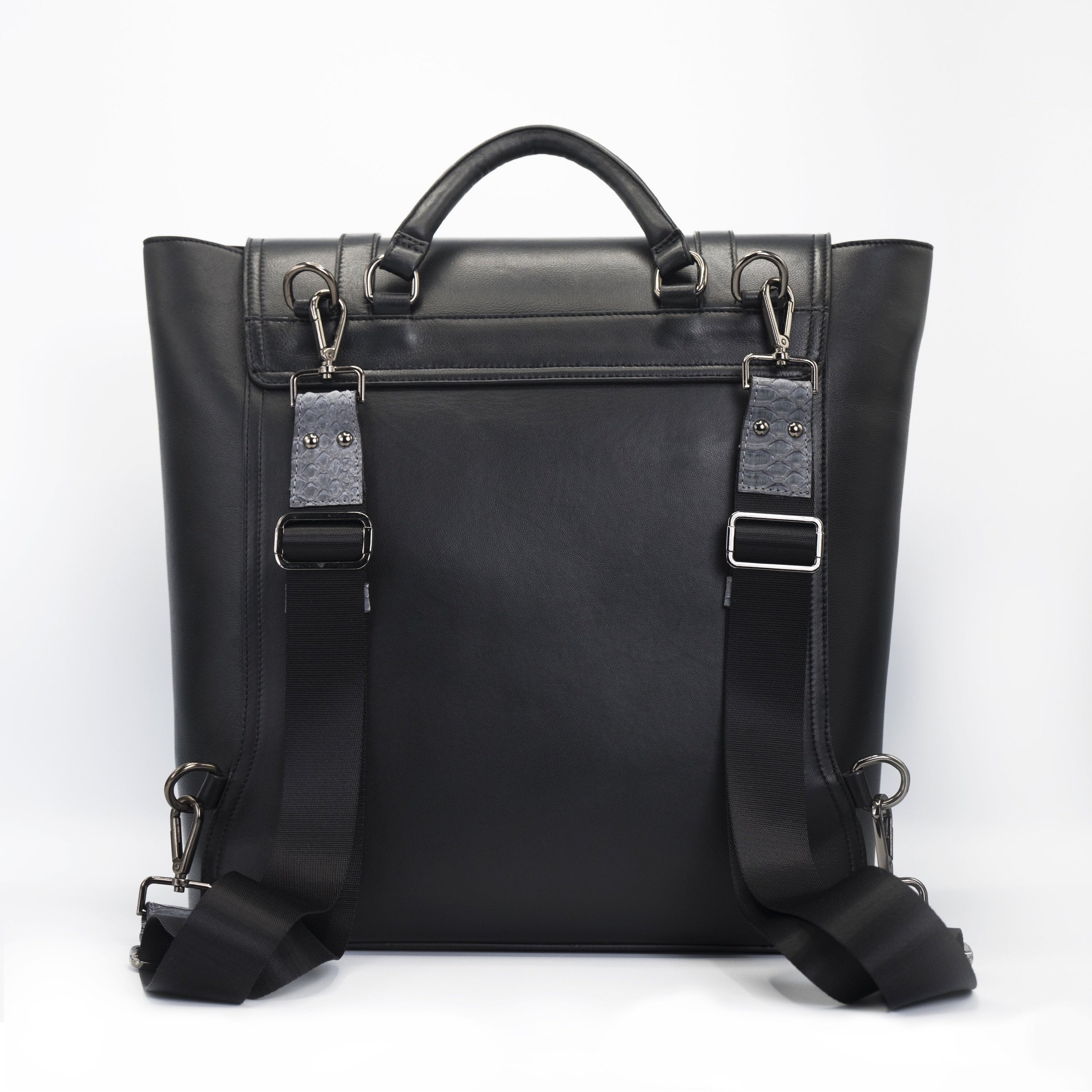 LINĒIJ™ - Gregory Convertible Backpack In Python and Leather – Lineij Inc.