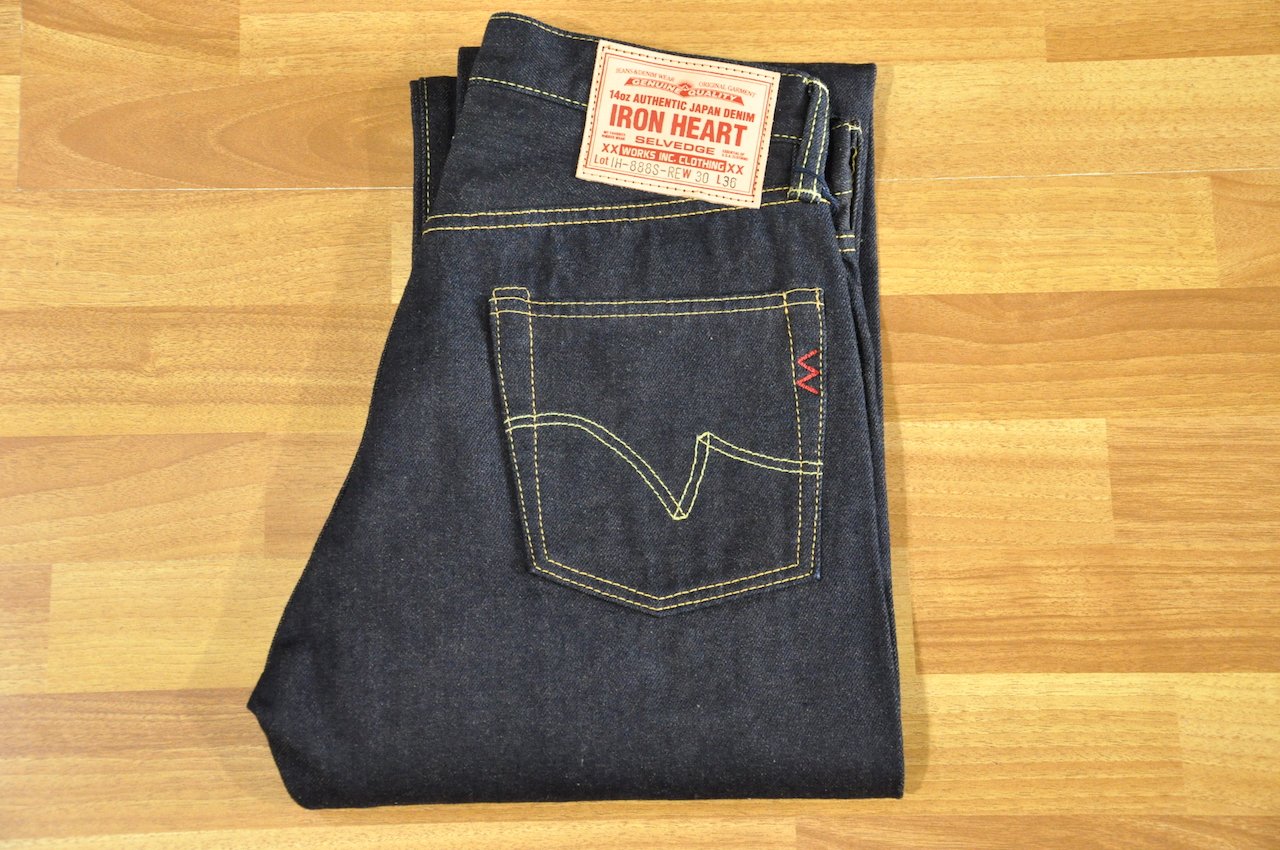 IRON HEART 888-RE 14.7OZ DENIMS (STRAIGHT TAPERED FIT) - CORLECTION