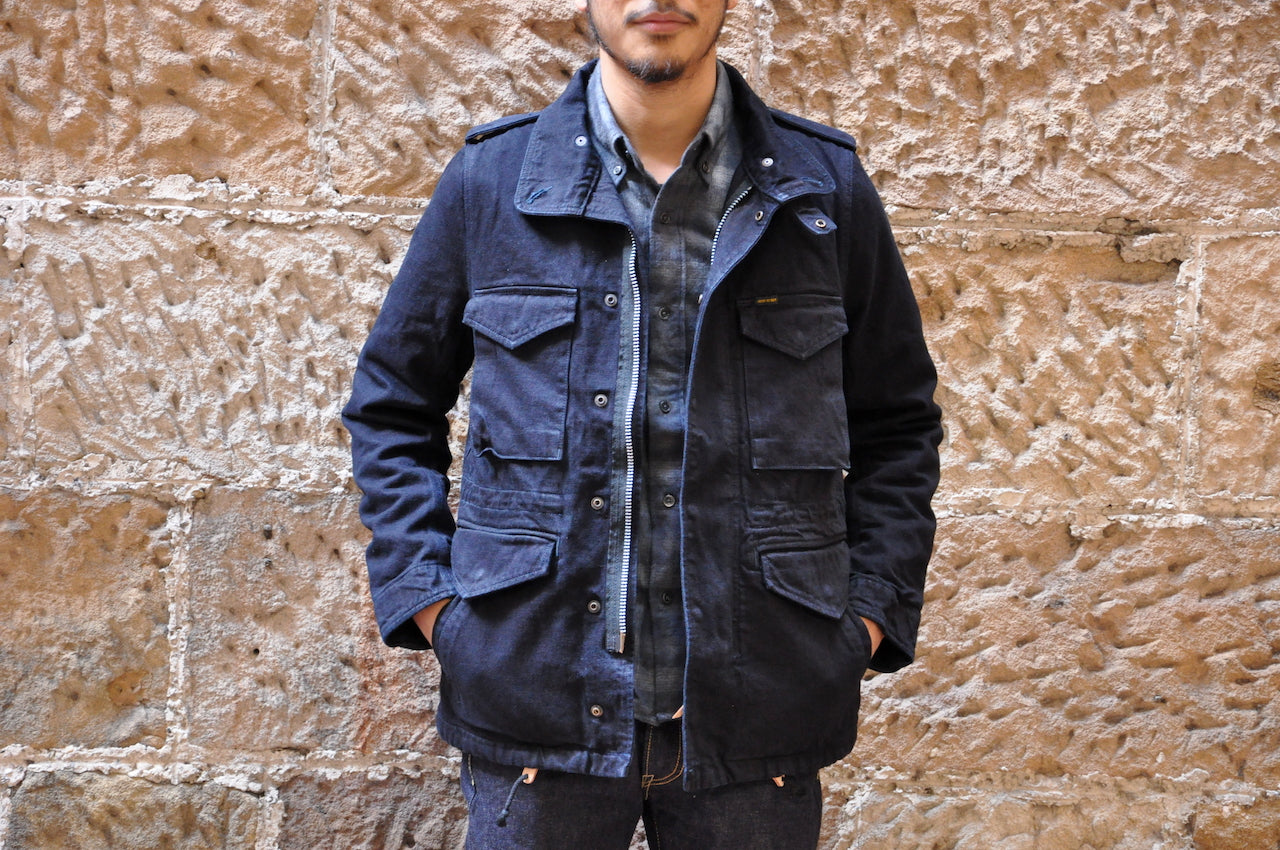 Iron Heart 14oz Overdyed Indigo Field Jacket - CORLECTION