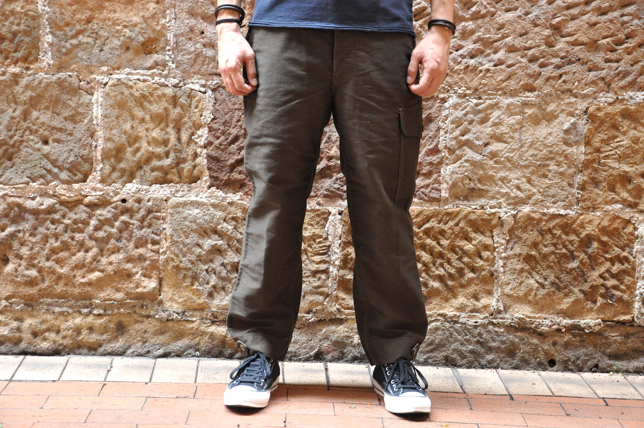 Freewheelers 14oz Moleskin “Aviator” Trousers (Relax Tapered Fit