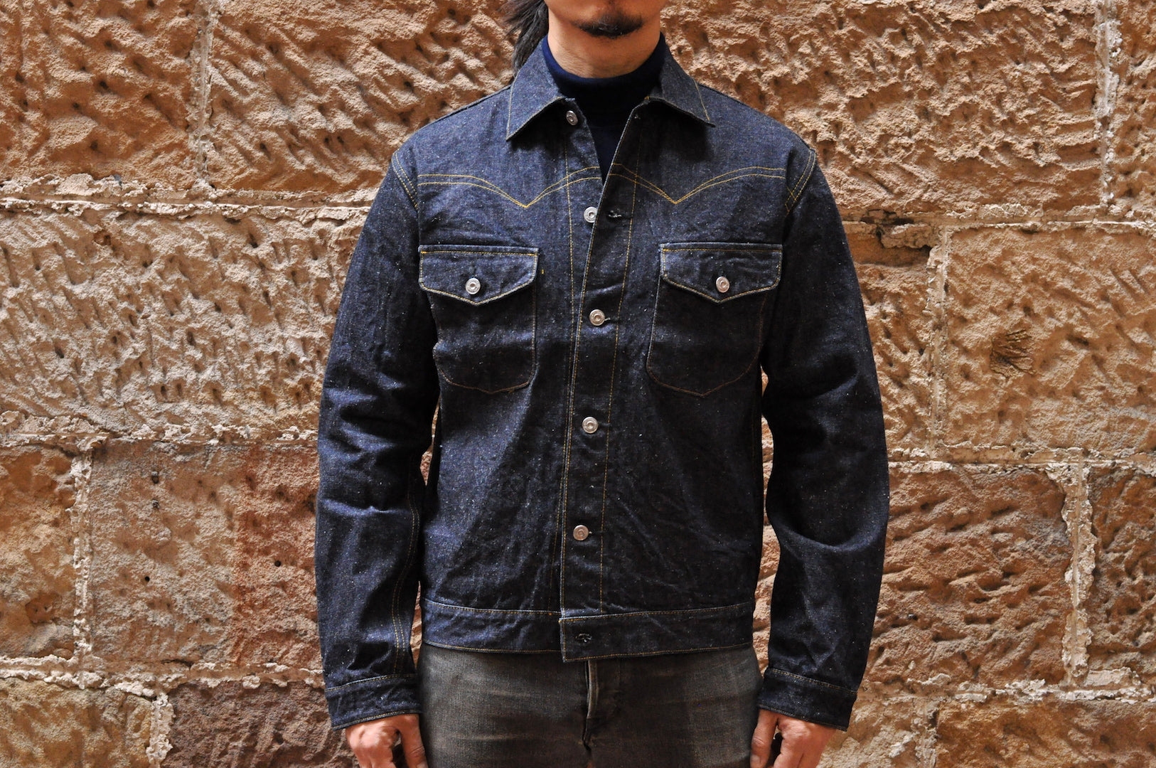 Samurai 15oz Cowboy Western Denim Jacket - CORLECTION