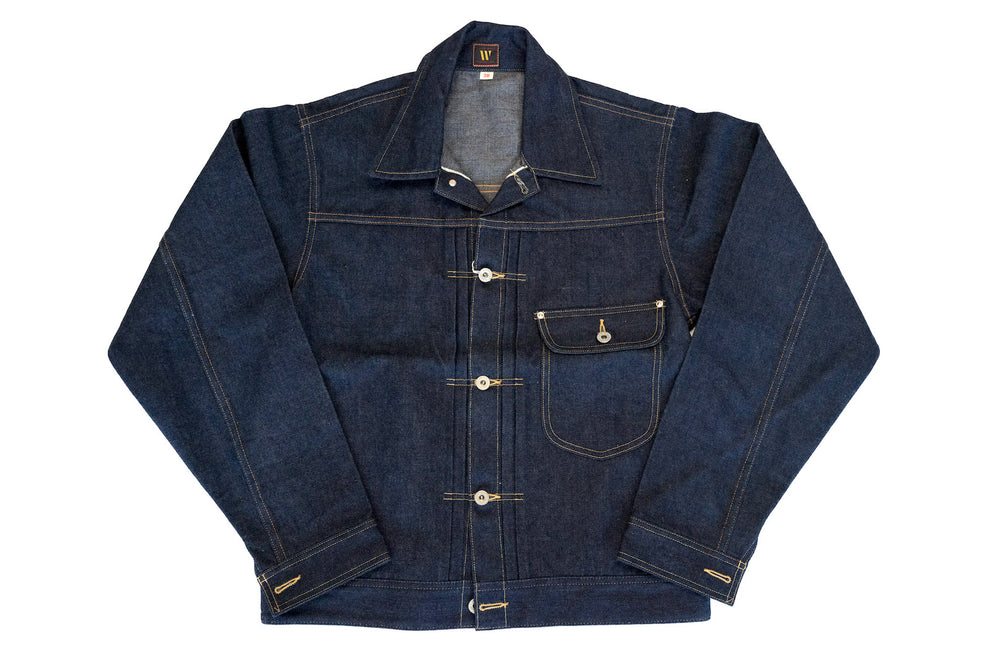 WAREHOUSE 13.7OZ WWII COWBOY STYLE DENIM JACKET - CORLECTION