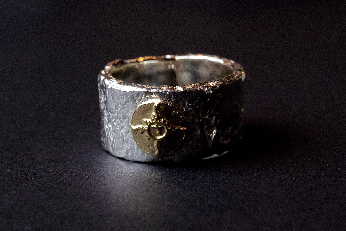 First Arrow's Eagle Ring with 18K Gold Head (R-180) - CORLECTION