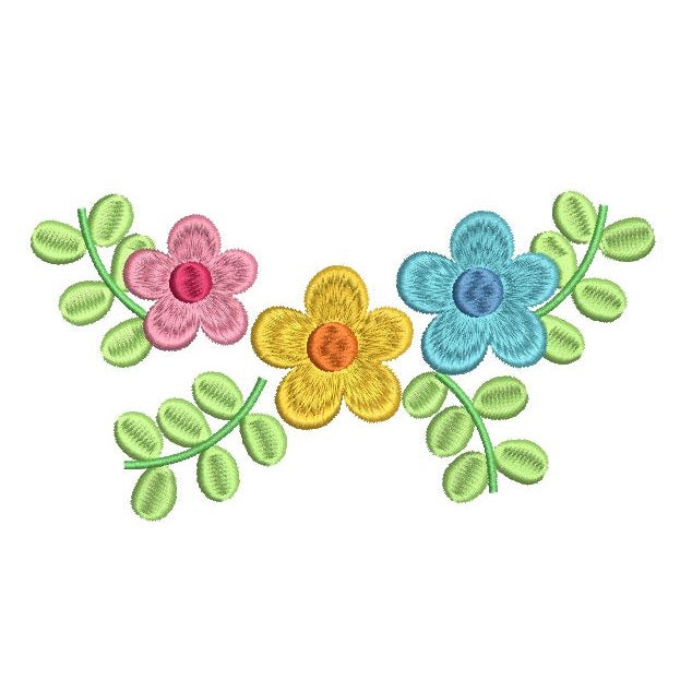 Floral Spray Machine Embroidery Design | Sweet Stitch Design | Sweet ...