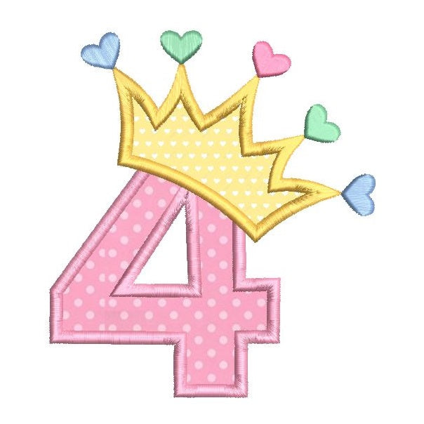 4th birthday crown