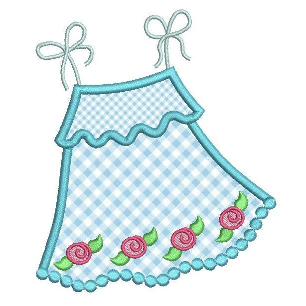 Cute Baby Sun dress Applique Embroidery Design | Sweet Stitch Design ...