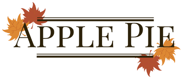 Title image for Apple Pie with trimmings of red and orange leaves