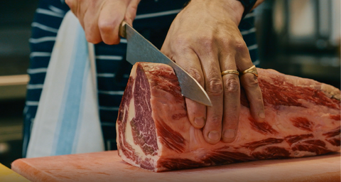 Dry aged ribeye steak from HG Walter butchers