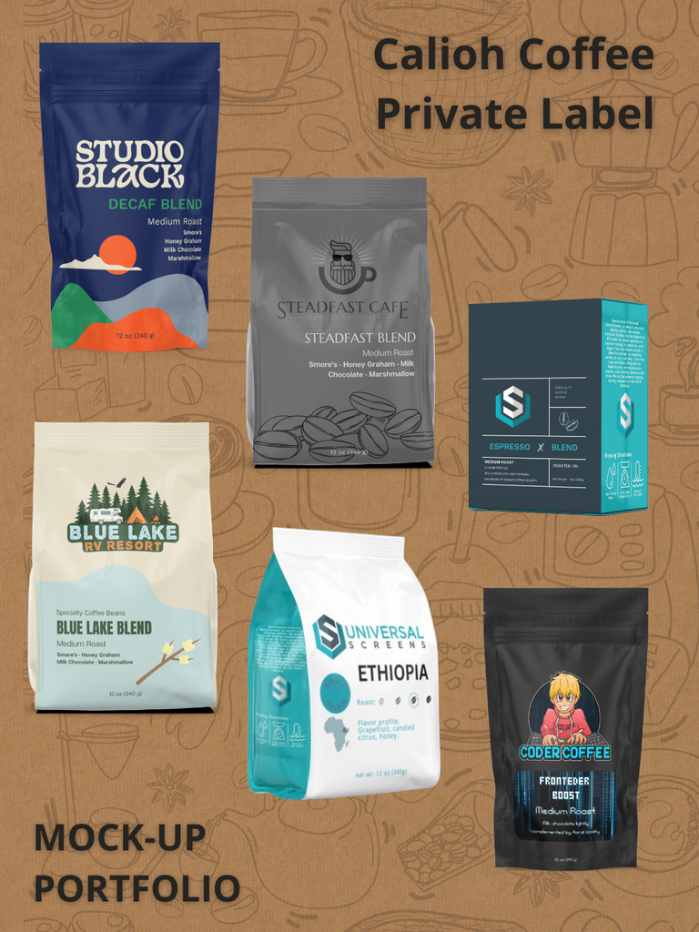Private Label Coffee Mockup Portfolio