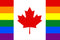 ''Canadian'' Rainbow Flag -Sticker