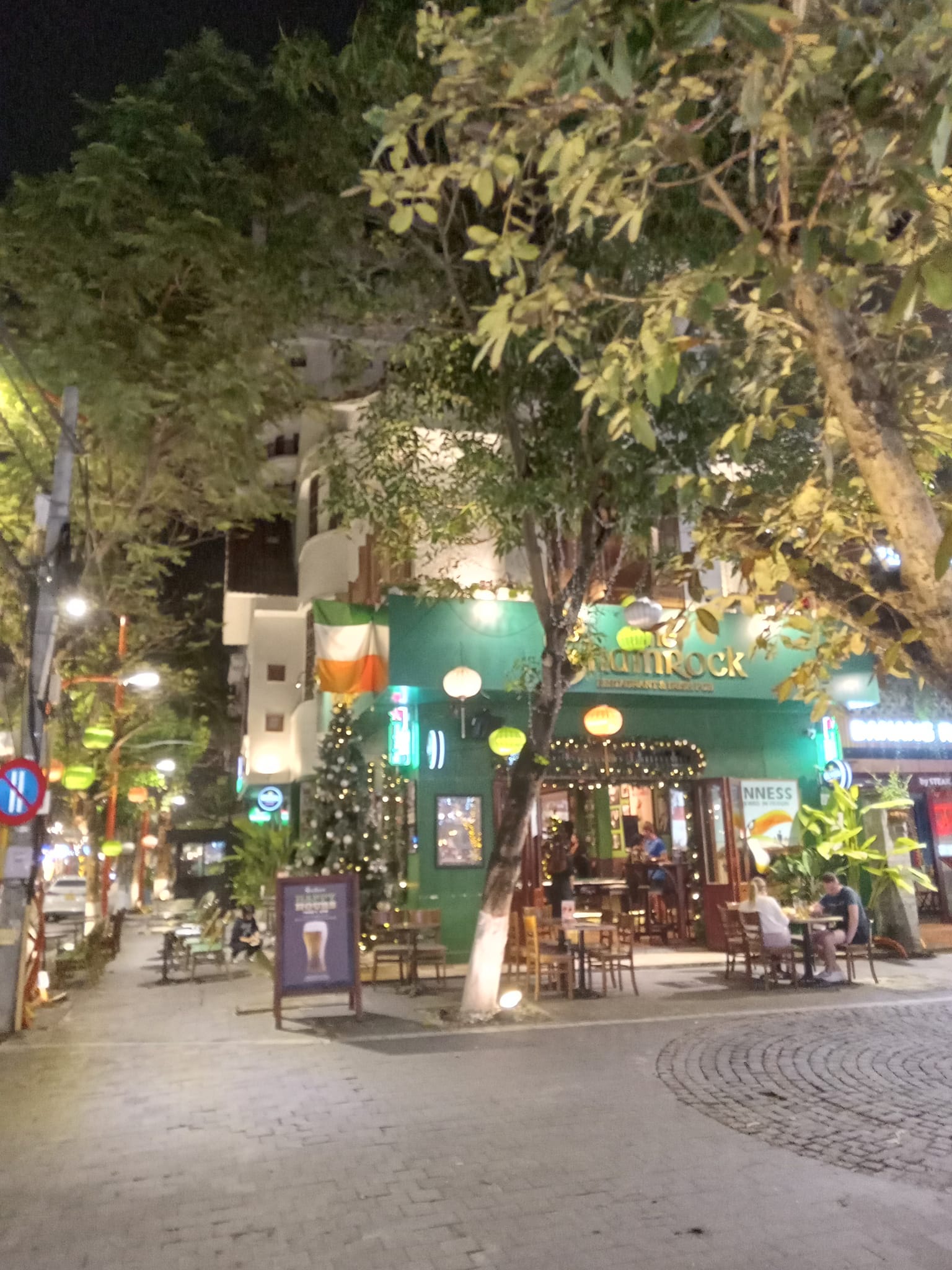Lucky Shamrock Irish Pub with live music in Da Nang, Vietnam