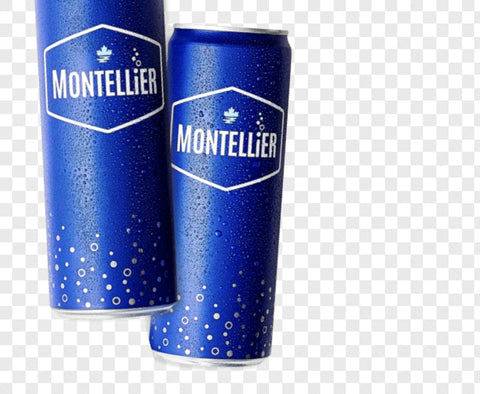 Montellier sparkling water - two cans of soda water