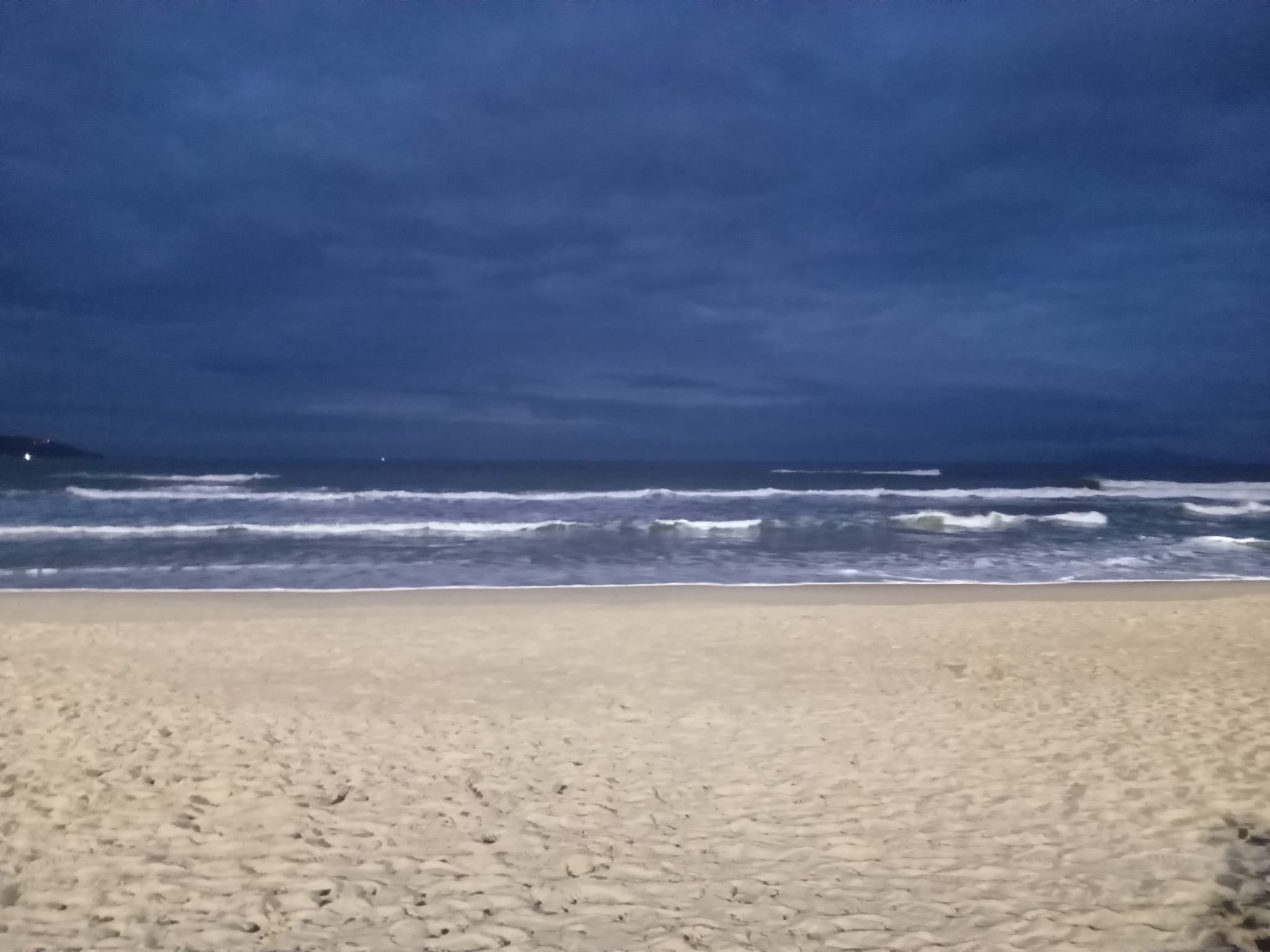 Sand and sea on the beach in Da Nang Vietnam