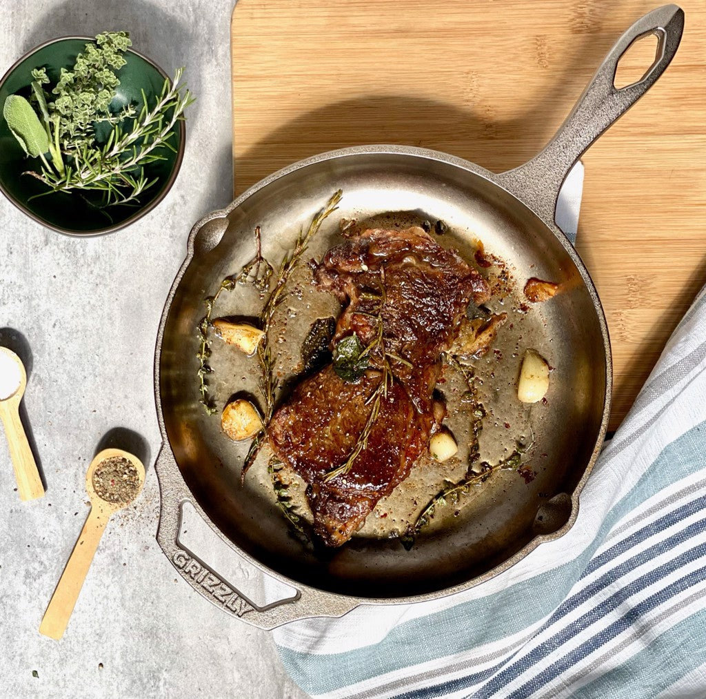 How To Cook A Steak In A Cast Iron Skillet - The Clean Eating Couple