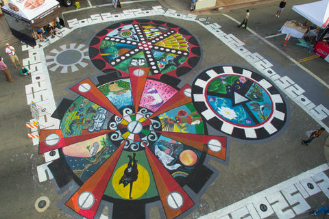 Ojai Day mandala 2015 overhead shot