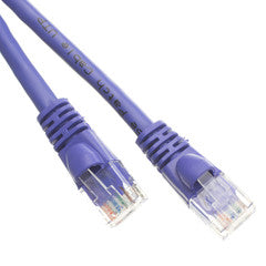 100FT Cat5e Purple Ethernet Patch Cable, Snagless/Molded Boot 10X6-041HD