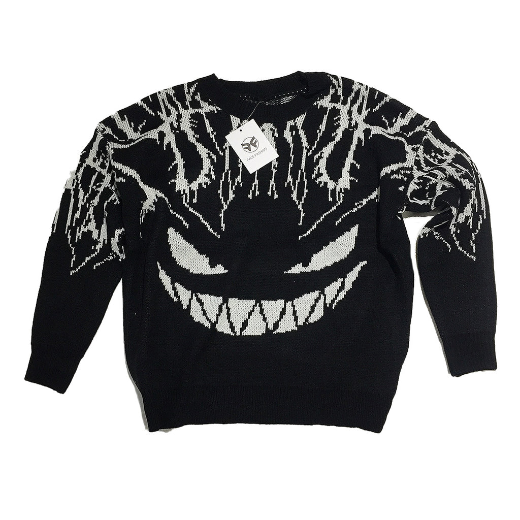 Gengar Black White Pokemon Knit Sweater Blim Vancouver